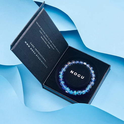 Indigo | Firefly Glass Confetti Bracelet